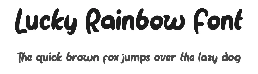 Lucky Rainbow Font by CalligraphyFonts.net — Script Handwritten Font