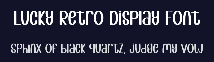 Lucky Retro Display Font by inermediaSTUDIO — Display Font — thumbnail 2