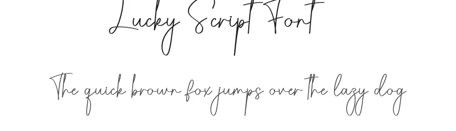 Lucky Script Font by creativeletter — Script Handwritten Font
