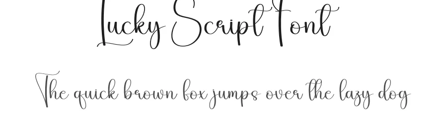 Lucky Script Font by creativeletter — Script Handwritten Font
