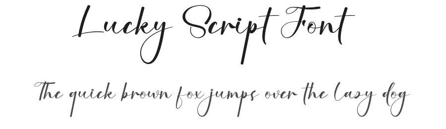 Lucky Script Font by creativeletter — Script Handwritten Font