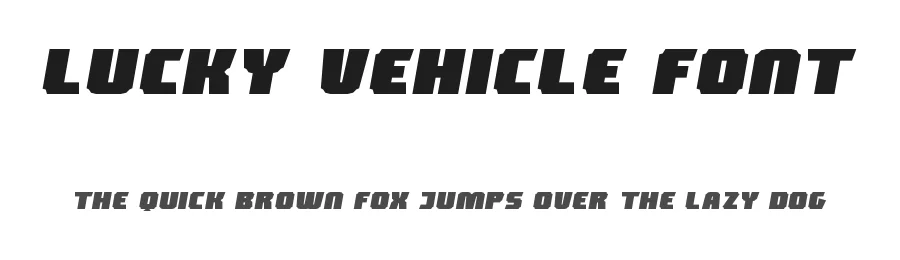 Lucky Vehicle Font by RaisProject — Display Font