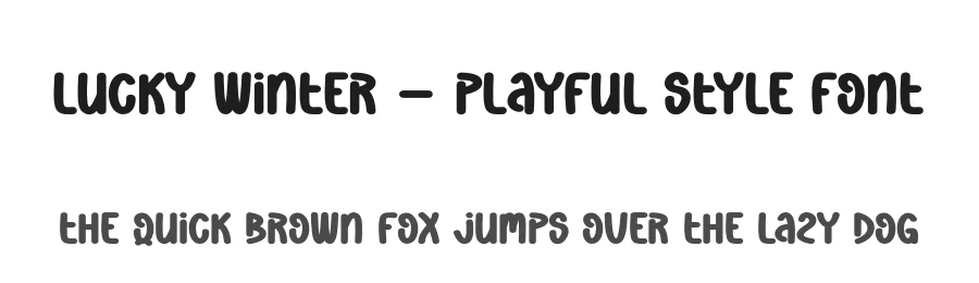 Lucky Winter – Playful Style Font by creativeletter — Display Font