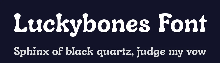 Luckybones Font by Alfredo Marco Pradil , Hanken Design Co. — Display Font — thumbnail 2