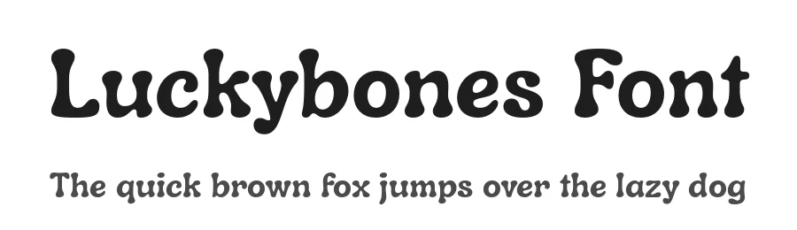 Luckybones Font by Alfredo Marco Pradil , Hanken Design Co. — Display Font