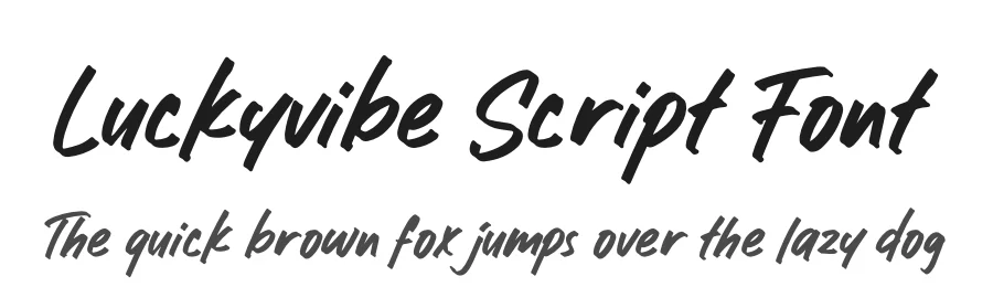 Luckyvibe Script Font by overlaytemplates — Script Handwritten Font