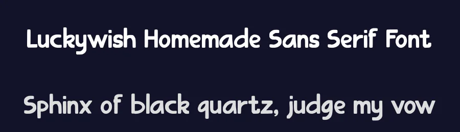 Luckywish Homemade Sans Serif Font by roomspace.cl — Sans Serif Font — thumbnail 2