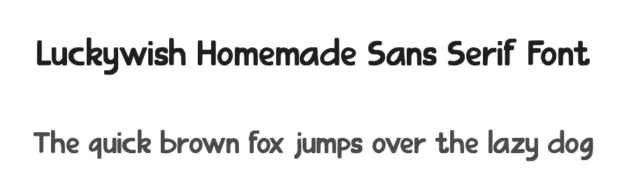 Luckywish Homemade Sans Serif Font by roomspace.cl — Sans Serif Font