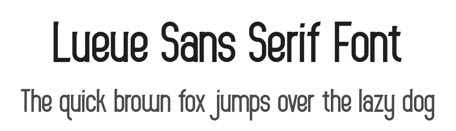 Lueue Sans Serif Font by setyaisiam β Sans Serif Font