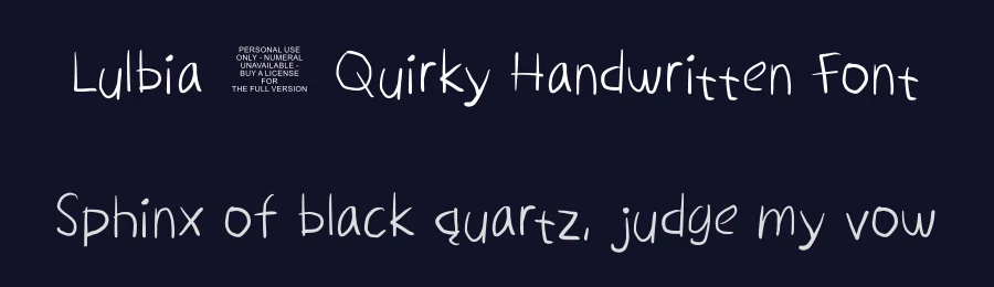 Lulbia – Quirky Handwritten Font by ArtiXLabs — Script Handwritten Font — thumbnail 2