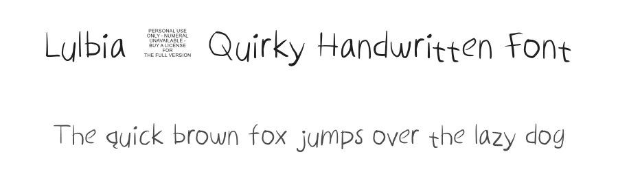 Lulbia – Quirky Handwritten Font by ArtiXLabs — Script Handwritten Font