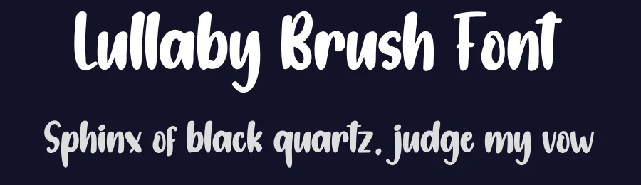 Lullaby Brush Font by creativeletter — Script Handwritten Font — thumbnail 2