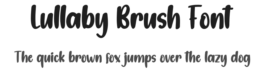 Lullaby Brush Font by creativeletter — Script Handwritten Font
