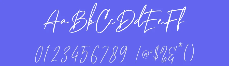 Lumberton Signature Font by MJB Letters — Script Handwritten Font — thumbnail 3