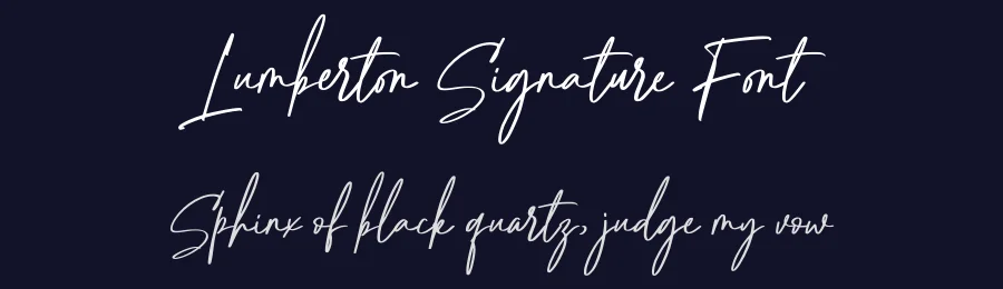 Lumberton Signature Font by MJB Letters — Script Handwritten Font — thumbnail 2