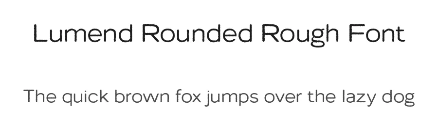 Lumend Rounded Rough Font by craftsupplyco — Sans Serif Font