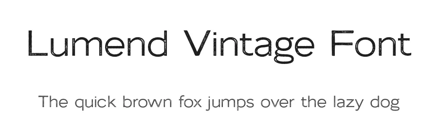 Lumend Vintage Font by craftsupplyco — Sans Serif Font