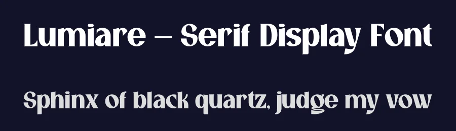 Lumiare – Serif Display Font by MasyafiStudio — Decorative Font — thumbnail 2