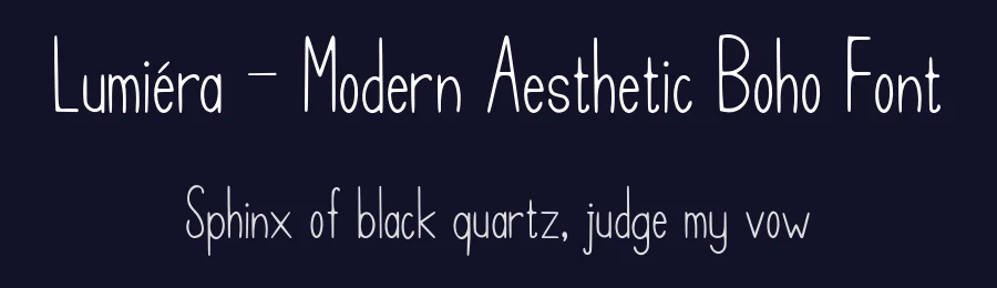 Lumiéra – Modern Aesthetic Boho Font by roomspace.cl — Display Font — thumbnail 2