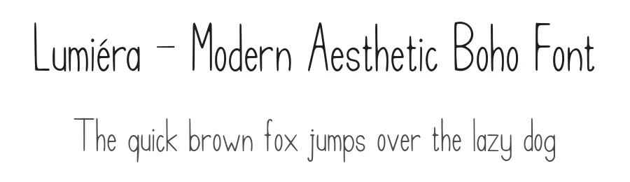 Lumiéra – Modern Aesthetic Boho Font by roomspace.cl — Display Font