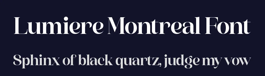 Lumiere Montreal Font by timelesstype.co — Serif Font — thumbnail 2
