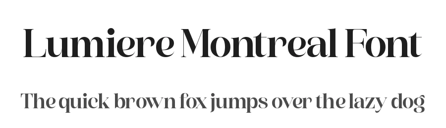 Lumiere Montreal Font by timelesstype.co — Serif Font