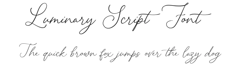 Luminary Script Font by Inviline.co — Script Handwritten Font