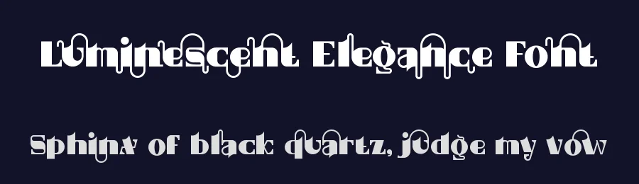 Luminescent Elegance Font by erifqizefont — Display Font — thumbnail 2