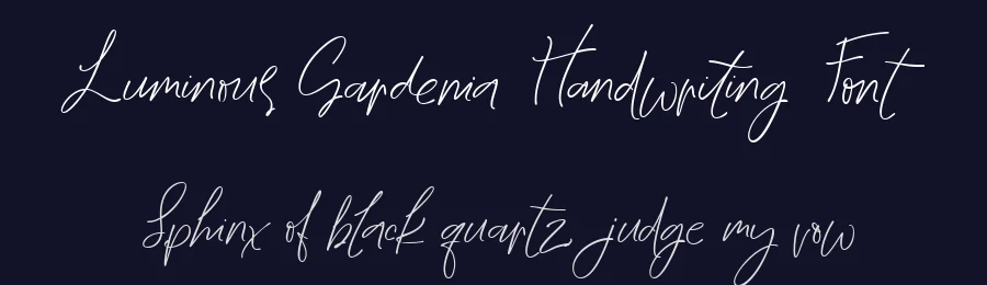 Luminous Gardenia Handwriting Font by Letterhanna Studio — Script Handwritten Font — thumbnail 2