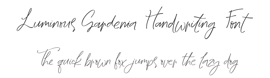Luminous Gardenia Handwriting Font by Letterhanna Studio — Script Handwritten Font