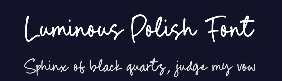 Luminous Polish Font by Timur type — Script Handwritten Font — thumbnail 2