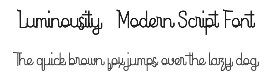 Luminousity – Modern Script Font by inspirasign — Script Handwritten Font