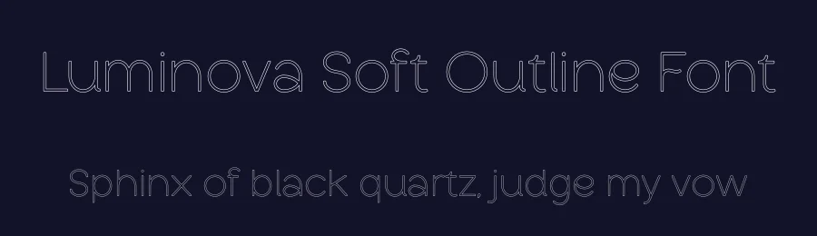 Luminova Soft Outline Font by vpcreativeshop — Sans Serif Font — thumbnail 2