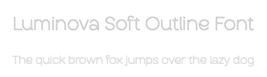 Luminova Soft Outline Font by vpcreativeshop — Sans Serif Font