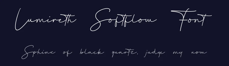 Lumireth Softflow Font by JNJ studio — Script Handwritten Font — thumbnail 2