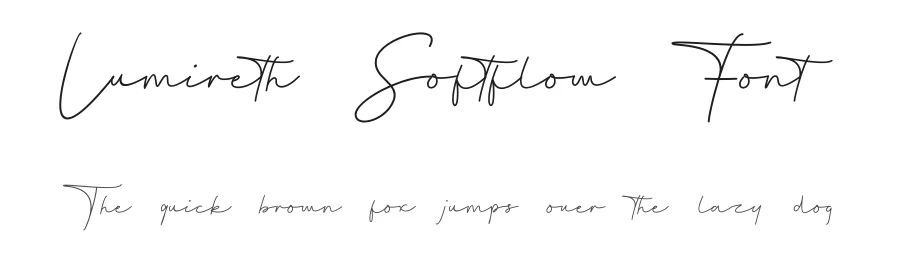 Lumireth Softflow Font by JNJ studio — Script Handwritten Font