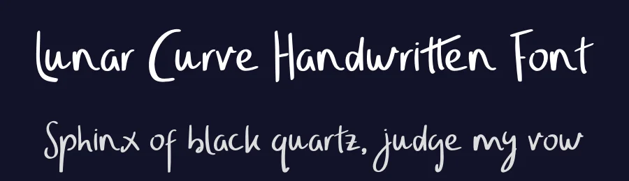 Lunar Curve Handwritten Font by Creatifontstudios — Script Handwritten Font — thumbnail 2