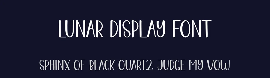 Lunar Display Font by creativeletter — Display Font — thumbnail 2
