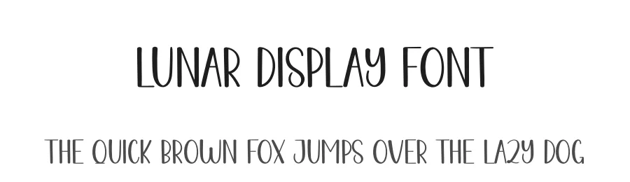 Lunar Display Font by creativeletter — Display Font