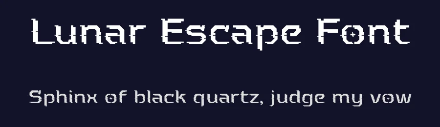 Lunar Escape Font by Sronstudio — Display Font — thumbnail 2