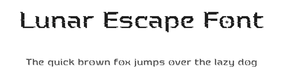 Lunar Escape Font by Sronstudio — Display Font