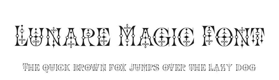 Lunare Magic Font by alit design — Display Font