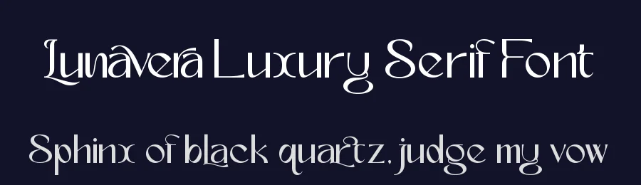 Lunavera Luxury Serif Font by Letterara Studio — Decorative Font — thumbnail 2
