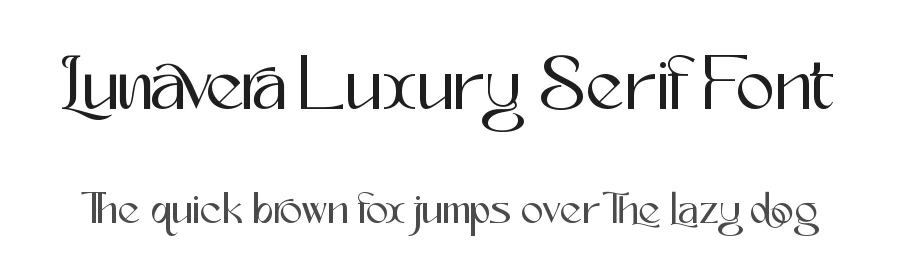 Lunavera Luxury Serif Font by Letterara Studio — Decorative Font