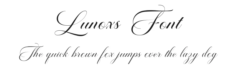 Lunoxs Font by Bellinghamtype Foundry — Script Handwritten Font