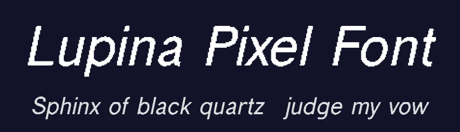 Lupina Pixel Font by craftsupplyco — Display Font — thumbnail 2
