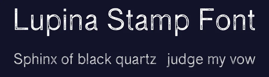 Lupina Stamp Font by craftsupplyco — Sans Serif Font — thumbnail 2