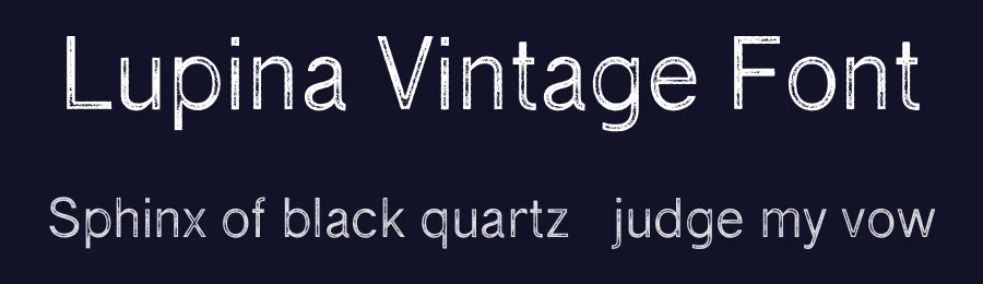 Lupina Vintage Font by craftsupplyco — Sans Serif Font — thumbnail 2