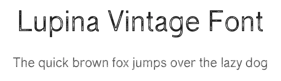 Lupina Vintage Font by craftsupplyco — Sans Serif Font