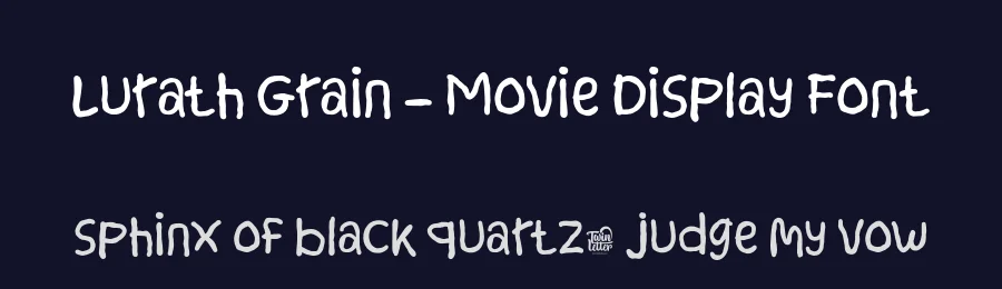 Lurath Grain – Movie Display Font by twinletter — Display Font — thumbnail 2